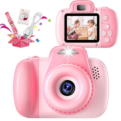 Kids Camera, HAONIU 48MP Digital Dual Camera Kids Toys For Boys/Girls 3-12 Years Old, Kid Selfie Camera With 2.0 Inch IPS Screen, 32GB SD Card, 1080P HD Video Cameras For Toddler Birthday Gifts (Pink) 3 Kids Camera, HAONIU 48MP Digital Dual Camera Kids Toys For Boys/Girls 3-12 Years Old, Kid Selfie Camera With 2.0 Inch IPS Screen, 32GB SD Card, 1080P HD Video Cameras For Toddler Birthday Gifts (Pink)