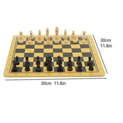 QIAOLI International Chess Luxury Wooden Travel Chess Portable Chess Game Interactive Toys For Adults And Children (30X30X0.5cm, 11.8X11.8X0.1in) Chess Set 7 QIAOLI International Chess Luxury Wooden Travel Chess Portable Chess Game Interactive Toys For Adults And Children (30X30X0.5cm, 11.8X11.8X0.1in) Chess Set -Folkmanis Toys Shop 41qOu7k7WwL