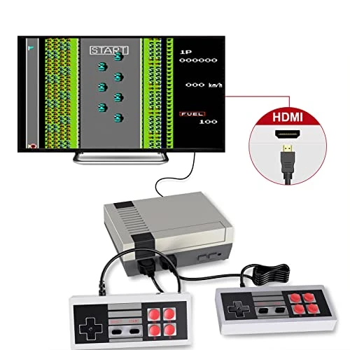 MEEPHONG Retro Classic Game Console, Mini Classic HD Video Game System Built-in 621 8-Bit Classic Retro Game Console With Two Controllers Ideal As A Gift For Kids/Adults 4 MEEPHONG Retro Classic Game Console, Mini Classic HD Video Game System Built-in 621 8-Bit Classic Retro Game Console With Two Controllers Ideal As A Gift For Kids/Adults - Image 2