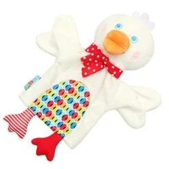 SAFIGLE 5pcs Duck Story Prop For Parent-Child Children Creative Party Imaginative Play Puppet Role Plush Kids Game Cartoon Cosplay Toy Stuffed Animal Costume Storytelling Hand Doll -Folkmanis Toys Shop 41qQQC2BirL