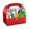 Fun Express LITTLE HANDYMAN RED TOOLBOX TREAT BOX - Party Supplies - 12 Pieces