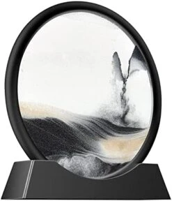 Whimsyyy Dynamic Sand Picture Medium Desktop Art Toys Voted Best Gift!(Ocean Heart) - Black White Blue (Blue, Black,White,Blue) -Folkmanis Toys Shop 41qdyxyaxSL. AC