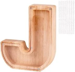 LIHMHSA Wooden Piggy Bank, Personalized Letters Coin Bank Kids Money Bank, Text Engraved Money Box Wooden Piggy Bank Gift For Kids, Christmas Birthday Gift Home Decoration Ornaments (R) -Folkmanis Toys Shop 41qia7CccWL. AC