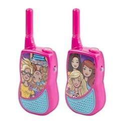 Barbie Night Action Molded Walkie Talkies For Kids WT2-01082 | Safe And Flexible Antenna, 1000ft Range, Easy-to-Use Power Switch, Belt Clip, Pack Of 2, Stylish Appearance, 2-Pack -Folkmanis Toys Shop 41r7qy6jMUL