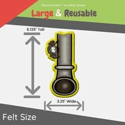 Playtime Felts Itsy Bitsy Spider Nursery Rhyme Felt Set | PRECUT & Ready To Play Felt Story Pieces For Flannel Board Teaching - Adorable Felt Characters 7 Playtime Felts Itsy Bitsy Spider Nursery Rhyme Felt Set | PRECUT & Ready To Play Felt Story Pieces For Flannel Board Teaching - Adorable Felt Characters -Folkmanis Toys Shop 41rBoaRbwKL