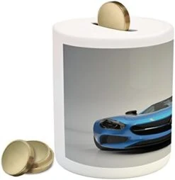 Ambesonne Baseball Piggy Bank, Baseball Background With Dots And Grunge Dark Lettering Batting Team Game, Ceramic Coin Bank Money Box For Cash Saving, 3.6" X 3.2", Black Yellow -Folkmanis Toys Shop 41rGdx9Dw8L. AC