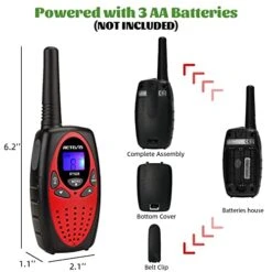 Retevis RT628 Kids Walkie Talkies With BL45 Rechargeable Battery Bundle 1000mAh 22 Channel Toy For Kids (2 Pack) 11 Retevis RT628 Kids Walkie Talkies With BL45 Rechargeable Battery Bundle 1000mAh 22 Channel Toy For Kids (2 Pack) -Folkmanis Toys Shop 41rJCbycZuL