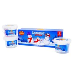 Build Buddiez Snowman Craft Kit 3 Pack – Build, Play, And Display 3 Putty Snowmen All Christmas & Winter