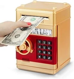 Refasy Piggy Bank Cash Coin Can ATM Bank Electronic Coin Money Bank For Kids-Hot Gift -Folkmanis Toys Shop 41rNRyn0KpL. AC 1