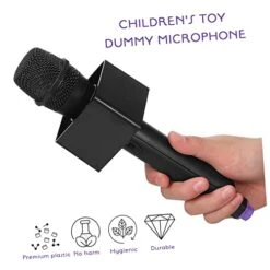 Toyvian 4pcs Microphone Plastic Microphone Model Karaoke Microphone For Adults Kids Microphone Toddler Dress Plastic Models Baby Musical Toys Kids Microphone Toys Toddler Microphone Prop