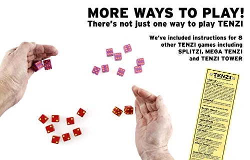 TENZI Party Pack Dice Game - A Fun, Fast Frenzy For The Whole Family - 6 Sets Of 10 Colored Dice With Storage Case - Colors May Vary 5 TENZI Party Pack Dice Game - A Fun, Fast Frenzy For The Whole Family - 6 Sets Of 10 Colored Dice With Storage Case - Colors May Vary - Image 3