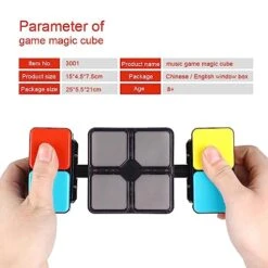 Predolo Cube Memory Game LED Flashing Cube Memory Game Interactive Toy Multiple Modes Portable Light Up Memory Game For Children Kids Adults Gift -Folkmanis Toys Shop 41s0W5rDtlL