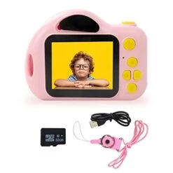 Surfouma Kids Camera For Age 3-10 Kids Girls Gift For Christmas 1080P HD Digital Video Children Camera Birthday New Years Portable Toys Toddler Photo With Games For 3 4 5 6 7 8 9 10 Year Old Pink -Folkmanis Toys Shop 41s8UK56B8L