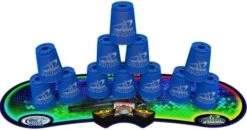 Speed Stacks | Sport Stacking Competitor, Neon Green - 12 Cups, Holding Stem, With GX Timer And Mat | WSSA Approved 13 Speed Stacks | Sport Stacking Competitor, Neon Green - 12 Cups, Holding Stem, With GX Timer And Mat | WSSA Approved -Folkmanis Toys Shop 41sCy9wm L. AC