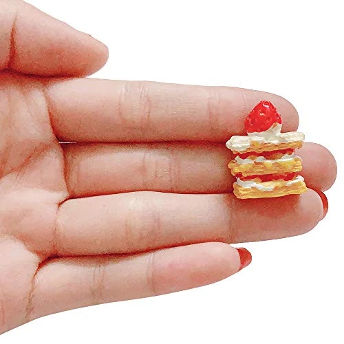 Anrher 100pcs Miniature Dessert Cake Mixed Resin Pastry Decoration Sets For Kids Doll House Pretend Play Kitchen Cooking Game Party Toys 5 Anrher 100pcs Miniature Dessert Cake Mixed Resin Pastry Decoration Sets For Kids Doll House Pretend Play Kitchen Cooking Game Party Toys - Image 3