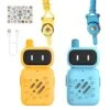 Mafiti Walkie Talkies For Kids 2 Pack Rechargeable Mini Walkie Talkie Long Range 1 KMs 2 Way Radio Toddler Toys Christmas Birthday Gifts For 3-12 Year Old Boys Girls Indoor Outdoor Games(Yellow+Blue) -Folkmanis Toys Shop 41sGJeaiETL