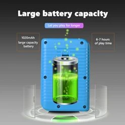 Ormosiat Retro Mini 500 Non-Repeating Classic FC Games Portable Video Handheld Game Console.3.0-inch Screen.1020mAh (500_Blue) -Folkmanis Toys Shop 41sJe53DdsL