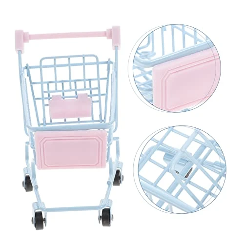 Shopping Cart 2pcs Mini Shopping Cart Random Things Shopping Cart Play Grocery Store Small Wheelbarrow Desk Vans Shopping Trolley Desk Miniature Shopping Cart Food Pretend 8 Shopping Cart 2pcs Mini Shopping Cart Random Things Shopping Cart Play Grocery Store Small Wheelbarrow Desk Vans Shopping Trolley Desk Miniature Shopping Cart Food Pretend - Image 6