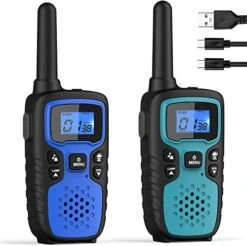 Walkie Talkies For Adults Long Range-Wishouse Rechargeable Portable 2 Way Radios,Hiking Accessories Camping Gear Toys For Kids With Lamp,SOS Siren,NOAA Weather Alert,VOX,Easy To Use,Walky Talky 4 Pack -Folkmanis Toys Shop 41sqrjlP0sL. AC