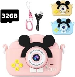 KOWVOWZ Kids Selfies Camera Toys 20MP For 3-9 Year Old Boys And Girls With 32GB SD Card (Pink) 15 KOWVOWZ Kids Selfies Camera Toys 20MP For 3-9 Year Old Boys And Girls With 32GB SD Card (Pink) -Folkmanis Toys Shop 41ssdZ96rL. AC