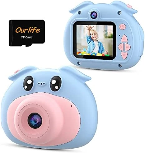 Ourlife Kids Camera For Boys, Portable HD Toy Camera With A Built-in MP3 Player And Forward Facing Lens For Kids Ages 3-12 - 1080p Camera With Multiple Unique Functions And An TF Card (Blue) 8 Ourlife Kids Camera For Boys, Portable HD Toy Camera With A Built-in MP3 Player And Forward Facing Lens For Kids Ages 3-12 - 1080p Camera With Multiple Unique Functions And An TF Card (Blue) - Image 6