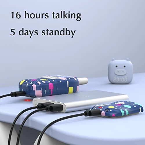 Qniglo Walkie Talkies For Kids Rechargeable, Kids Toys For 3-14 Year Old Girls Gifts,Kids Walky Talky With FM For Outdoor Camping Games,Christmas Birthday Gift For 5 6 7 8 9 10 Year Old Teens Toddlers 6 Qniglo Walkie Talkies For Kids Rechargeable, Kids Toys For 3-14 Year Old Girls Gifts,Kids Walky Talky With FM For Outdoor Camping Games,Christmas Birthday Gift For 5 6 7 8 9 10 Year Old Teens Toddlers - Image 4