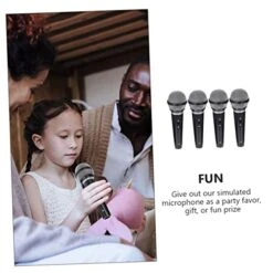 Totority 8 Pcs Clothes Interactive Or Costume Game Microphones Proppretend Play Interesting Microphone Prop Fake Black Karaoke Plastic Fun Simulate Funny Birthday Realistic Gifts Party 8 Totority 8 Pcs Clothes Interactive Or Costume Game Microphones Proppretend Play Interesting Microphone Prop Fake Black Karaoke Plastic Fun Simulate Funny Birthday Realistic Gifts Party -Folkmanis Toys Shop 41tAFCZ0cHL