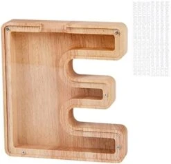 LIHMHSA Wooden Piggy Bank, Personalized Letters Coin Bank Kids Money Bank, Text Engraved Money Box Wooden Piggy Bank Gift For Kids, Christmas Birthday Gift Home Decoration Ornaments (R) -Folkmanis Toys Shop 41tOukPSutL. AC