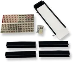 Lucite Mahjong Premium Set - Tiles, Holders, And Storage Acrylic Box Included (White W Black Marble Cover) 16 Lucite Mahjong Premium Set - Tiles, Holders, And Storage Acrylic Box Included (White W Black Marble Cover) -Folkmanis Toys Shop 41tRq2K9lL. AC