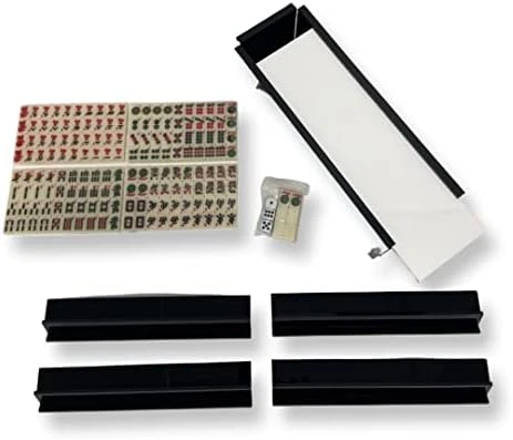 Lucite Mahjong Premium Set - Tiles, Holders, And Storage Acrylic Box Included (White W Black Marble Cover) 8 Lucite Mahjong Premium Set - Tiles, Holders, And Storage Acrylic Box Included (White W Black Marble Cover) - Image 6