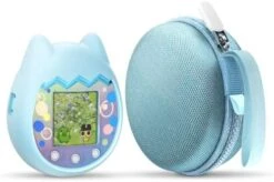 JIBIACB Virtual Pet Game Machine Silicone Case,Soft Skin Cover Case Set For Tamagotchi Pix Interactive Virtual Pet Game Machine (1 Set,Green) -Folkmanis Toys Shop 41tS9AbIB2L. AC