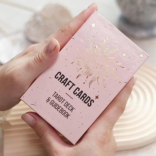 CRAFTERIAN Mistyc Minimalistic Tarot Cards With Rainbow Foil 78 Tarot Deck With Gold Edges, For Beginners And Experts With Guide Book. (Pink) 9 CRAFTERIAN Mistyc Minimalistic Tarot Cards With Rainbow Foil 78 Tarot Deck With Gold Edges, For Beginners And Experts With Guide Book. (Pink) - Image 7