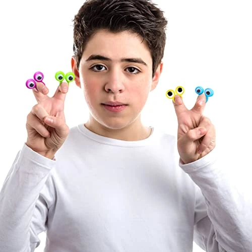 120 Pcs Eyeball Ring, Eye Finger Puppets, Wiggly Plastic Finger Eyeballs, Colorful Wiggly Eyes Rings Party Favor Toys For Classroom Reading Girls Boys Birthday Party Favors Game 7 120 Pcs Eyeball Ring, Eye Finger Puppets, Wiggly Plastic Finger Eyeballs, Colorful Wiggly Eyes Rings Party Favor Toys For Classroom Reading Girls Boys Birthday Party Favors Game - Image 5
