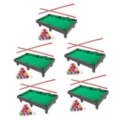 Kisangel 2 Sets Billiard Desktop Kids Educational Mini Billiard Game Kids Pool Table Tabletop Mini Pool Table Set Pool Table Doubles Mini