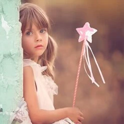 6 PCS Princess Wand Kit Star Wands Princess Star Glitter Wands Dress-up Wand For Girls Halloween Birthday Wedding Party Costume Accessories -Folkmanis Toys Shop 41teILhe9pL