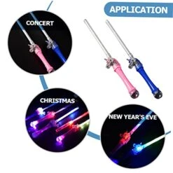 Abaodam 8 Pcs LED Game Concert Party Festival Dark Gifts The Color Wands Sword Dress Kids Colorful Christmas In Random Wand For Unicorn Costume Light Glowing New Up Flashing Glow Year