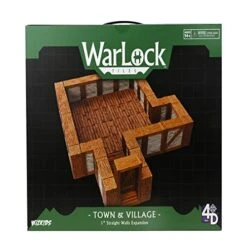 Warlock Tiles: Expansion Pack - 1 In. Town & Village Straight Walls | WizKids