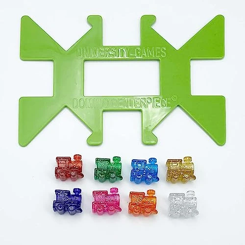 Front Porch Classics | Mexican Train Domino Set On-The-Go Aluminum Carrying Case, 2 To 8 Players Ages 8 To 99 8 Front Porch Classics | Mexican Train Domino Set On-The-Go Aluminum Carrying Case, 2 To 8 Players Ages 8 To 99 - Image 6