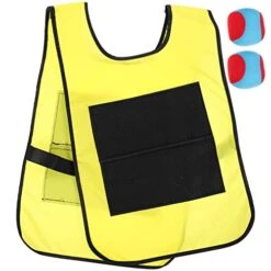 LUOZZY 2 Sets Sticky Vests For Kids Sticky Balls Toy Balls Game Toy Interactive Sticky Balls Game With 2 Balls, Yellow -Folkmanis Toys Shop 41uKxUgFK8L