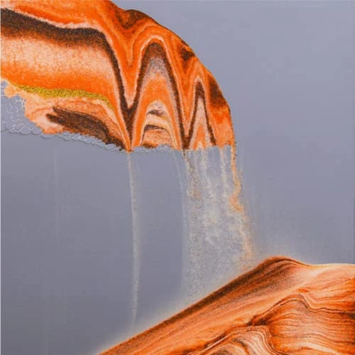 3D Moving Sand Art Picture Decor, Deep Sea Sandscape Liquid Motion, Round Glass, Mobile Sand Painting Relaxing Gifts, Large Desktop Decorations/Toys For Adults And Children(7 Inch, Yellow) 4 3D Moving Sand Art Picture Decor, Deep Sea Sandscape Liquid Motion, Round Glass, Mobile Sand Painting Relaxing Gifts, Large Desktop Decorations/Toys For Adults And Children(7 Inch, Yellow) - Image 2