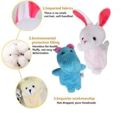 18 Pack Finger Puppets Set ,Plush Soft 12 Animals + 6 People Family Finger Puppets For Kids Toddlers Baby Story Time Playtime School Gift 11 18 Pack Finger Puppets Set ,Plush Soft 12 Animals + 6 People Family Finger Puppets For Kids Toddlers Baby Story Time Playtime School Gift -Folkmanis Toys Shop 41uWvE5eQ3L