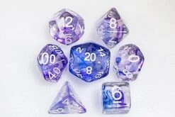 Sharp Edge Dice Set For DND For Dungeons And Dragons Ttrpg Games, Multi-Sided RPG Polyhedral Resin Roleplaying Games (Teal Ribbon) -Folkmanis Toys Shop 41uqrwHz1KL. AC