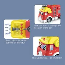 GENERIC Domino Train, Fire Truck, Building Blocks, Educational Toy, Imaginative Play, Creative Play, Domino, Dominoes 80 Pieces, Happy Stacker Game, Domino Blocks Set… -Folkmanis Toys Shop 41usjLW5W4L