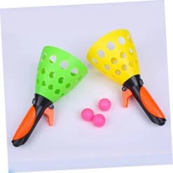 BESPORTBLE 4 Pairs Toy Launcher Catch Bouncy Ball Pop Toss Game Launch And Catch Balls Toy Ball Double Play Balls And Catch Launcher Catcher Game Ball Launcher Pong Bouncing Ball Sports -Folkmanis Toys Shop 41v2shggoyL