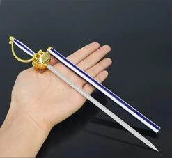 1/4 Scale Metal Cavendish Sword Katana Keychain Action Figure Model,Hand Held Toy Collection Gift Supplies Desk Decoration -Folkmanis Toys Shop 41vCRxmmYcL