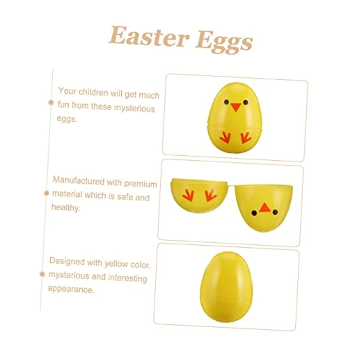 ABOOFAN 36 Pcs Chicken Printing Eggs White Plastic Eggs Stuffed Toys Mini Toy Games Eggs Plastic Eater Eggs Creative Egg Package Easter Accessories Plastic Eggshells Child Egg Bun 5 ABOOFAN 36 Pcs Chicken Printing Eggs White Plastic Eggs Stuffed Toys Mini Toy Games Eggs Plastic Eater Eggs Creative Egg Package Easter Accessories Plastic Eggshells Child Egg Bun - Image 3