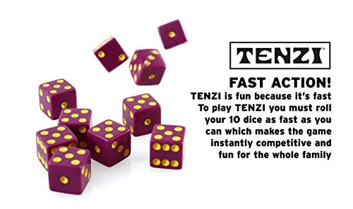 TENZI Party Pack Dice Game - A Fun, Fast Frenzy For The Whole Family - 6 Sets Of 10 Colored Dice With Storage Case - Colors May Vary 6 TENZI Party Pack Dice Game - A Fun, Fast Frenzy For The Whole Family - 6 Sets Of 10 Colored Dice With Storage Case - Colors May Vary - Image 4