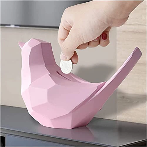 Piggy Bank For Boys Girls Kids Money Box Resin Piggy Bank Figurine Craft For Home Decoration Toy For Child Kid Piggy Banks Bird Piggy Banks Furniture Games (Color : Black) 4 Piggy Bank For Boys Girls Kids Money Box Resin Piggy Bank Figurine Craft For Home Decoration Toy For Child Kid Piggy Banks Bird Piggy Banks Furniture Games (Color : Black) - Image 2