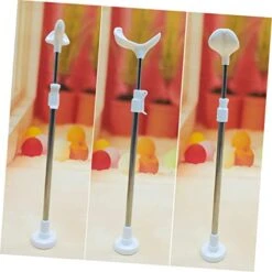 Toyvian 10 Pcs Doll Stand Outdoor Head Basketball Head Hoop Basketball Games Doll Stands Dolls Support Action Figure Display Holder Figure Stand Puppet White Support Frame Plastic, Alloy -Folkmanis Toys Shop 41vpj9v53nL