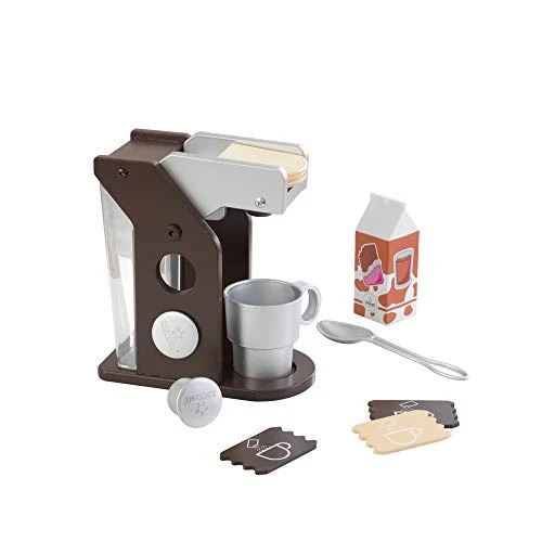 KidKraft Children's Espresso Coffee Set - Role Play Toys For The Kitchen, Play Kitchen Accessories, Gift For Ages 3+ 3 KidKraft Children's Espresso Coffee Set - Role Play Toys For The Kitchen, Play Kitchen Accessories, Gift For Ages 3+